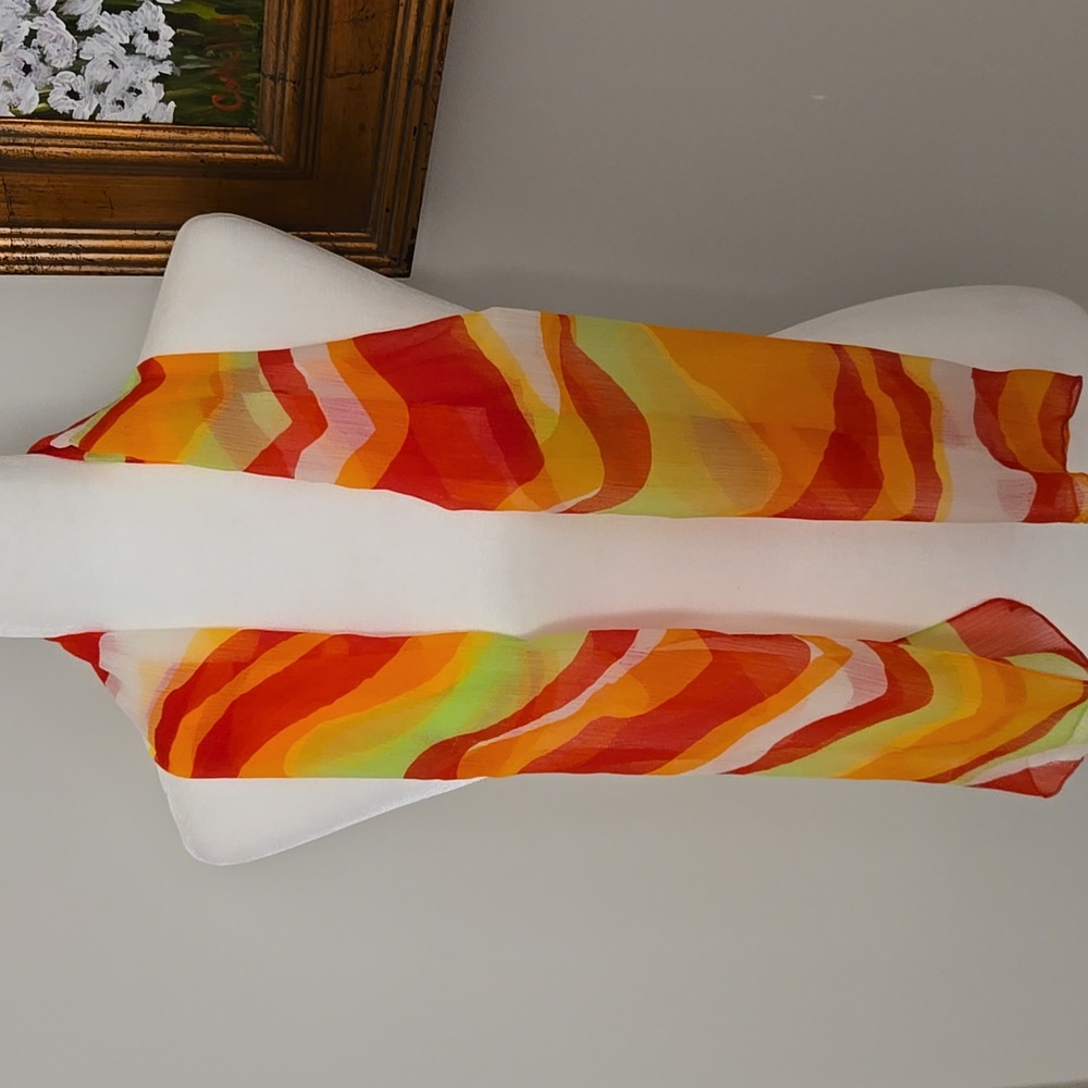 Colorful Striped Scarf - Picture 2 of 2